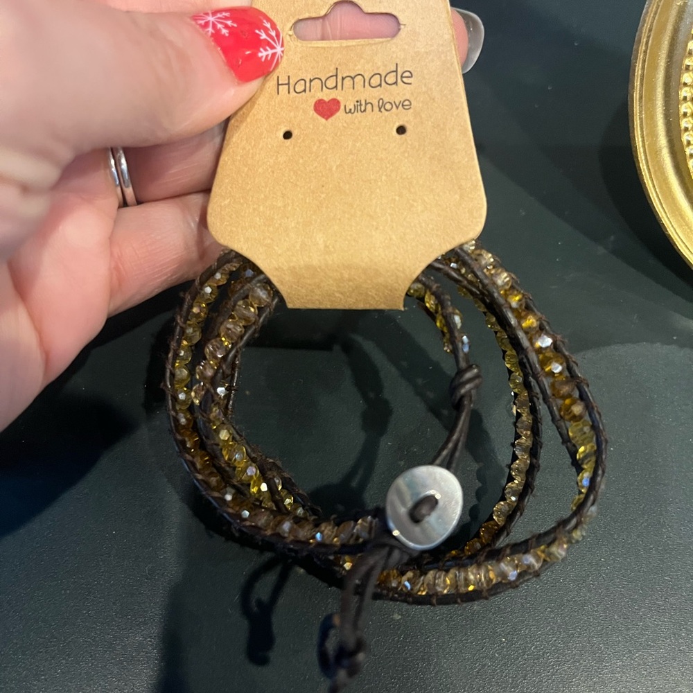 Handmade Beaded Wrap Bracelet